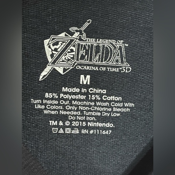 Legend Of Zelda Ocarina Of Time 3D Link and Epona Pullover Top Medium - Picture 3 of 3